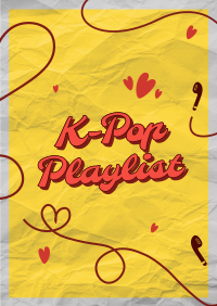 K-Pop Playlist Flyer