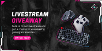 Livestream Giveaway Twitter Post Design