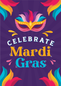 Celebrate Mardi Gras Poster