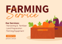 Farm Quality Service Postcard