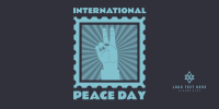 Peace Day Stamp Twitter Post