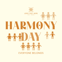 People Harmony Day Instagram Post Design