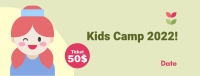 Cute Kids Camp Facebook Cover Design