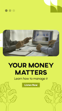 Money Matters Podcast Instagram Story