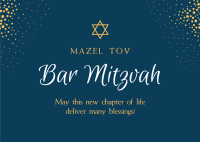 Magical Bar Mitzvah Postcard