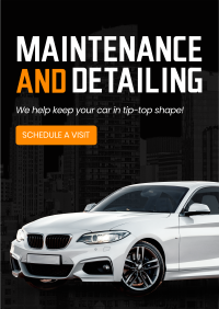 Maintenance and Detailing Flyer