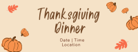 Thanksgiving Dinner Facebook Cover