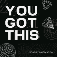 Geometric Monday Motivation Instagram Post