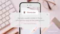 Business Quote Phone Reminder Animation