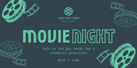 Movie Film Night Twitter Post