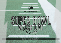 Super Bowl Live Postcard