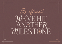 Minimalist Milestones Postcard Design