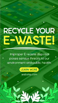 Recycle your E-waste Facebook Story