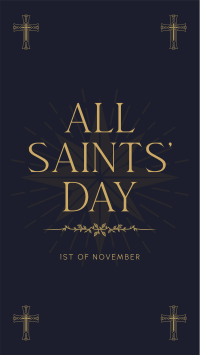 Solemn Saints' Day Facebook Story