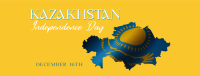 Kazakhstan Day Flag Facebook Cover Design