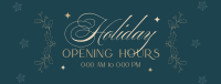 Elegant Holiday Opening Facebook Cover Image Preview