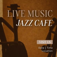 Cafe Jazz Linkedin Post Design