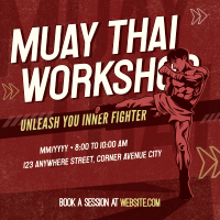 Muay Thai Workshop Instagram Post