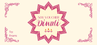 Ornamental Diwali Greeting Gift Certificate