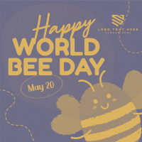 Modern Celebrating World Bee Day Instagram Post