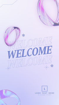 Abstract Welcome Page TikTok Video