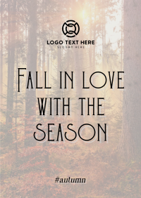 Minimalist Autumn Season Quotes Poster