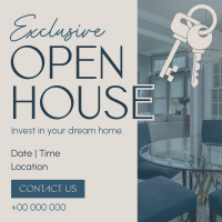 Elegant Open House Instagram Post