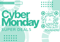 Simple Cyber Monday Postcard Image Preview