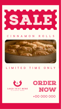 Cinnamon Rolls Sale Instagram Story