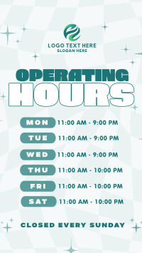 Quirky Operating Hours Instagram Story