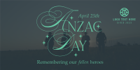 Anzac Day Remembrance Twitter Post