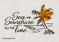 Sea and Sunshine Postcard