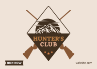 Hunters Club Postcard Design