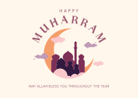 Happy Muharram Islam Postcard Image Preview