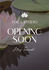 Yoga Studio Opening Flyer