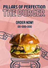 Pillars Of Flavor Burger Poster