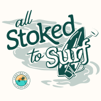 Stoked to Surf T-shirt Image Preview