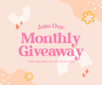 Monthly Giveaway Facebook Post