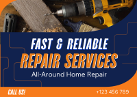 Handyman Repair Service Postcard