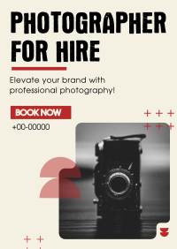 Photographer for Hire Poster