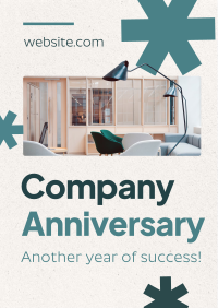 Minimalist Company Anniversary Flyer