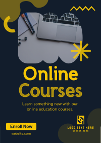 Online Education Courses Flyer