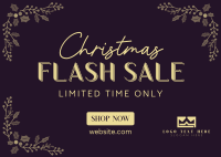 Christmas Flash Sale Postcard