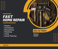 Fast Home Repair Facebook Post