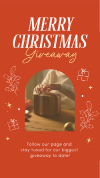 Holly Christmas Giveaway Facebook Story