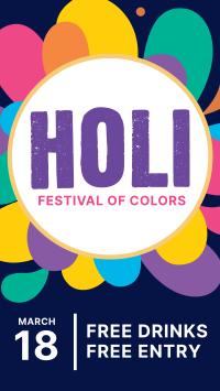 Holi Festival Instagram Story Design