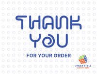 Modern Dots Thank You Card