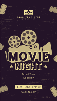 Movie Night Tickets Instagram Story