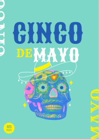 Skull De Mayo Poster