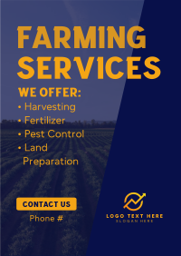 Expert Farming Service Partner Poster